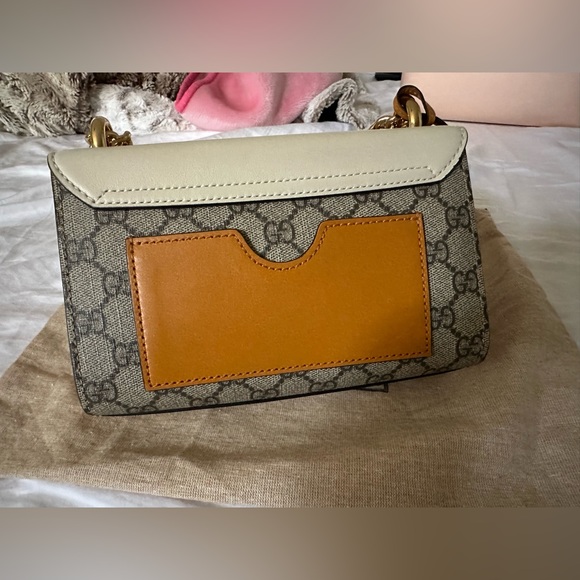 WHITE PADLOCK SMALL GG SHOULDER BAG - Picture 2 of 2